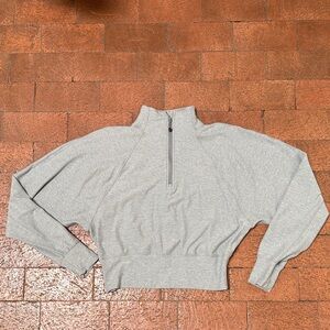 Lululemon Ready to Rulu half zip pullover 2 xs heathered raceway grey